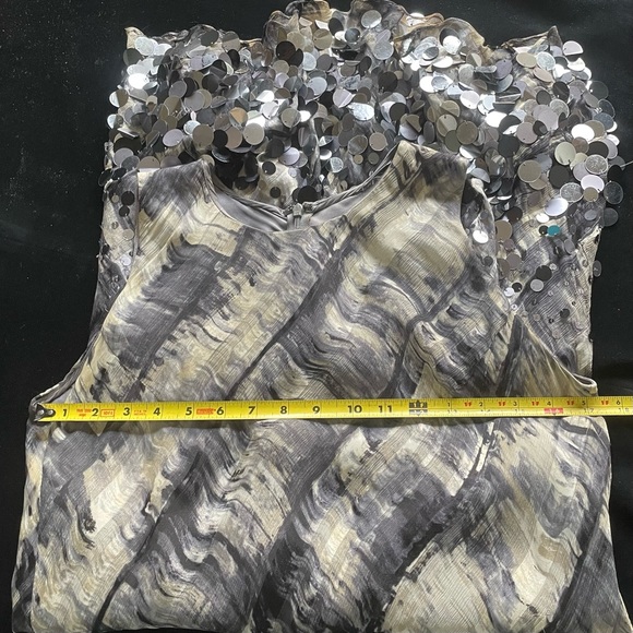 Carmen Marc Valvo Glitzy Party Dress -Wedding Guest Wow -Cocktail Party -Size 8 - Picture 10 of 16